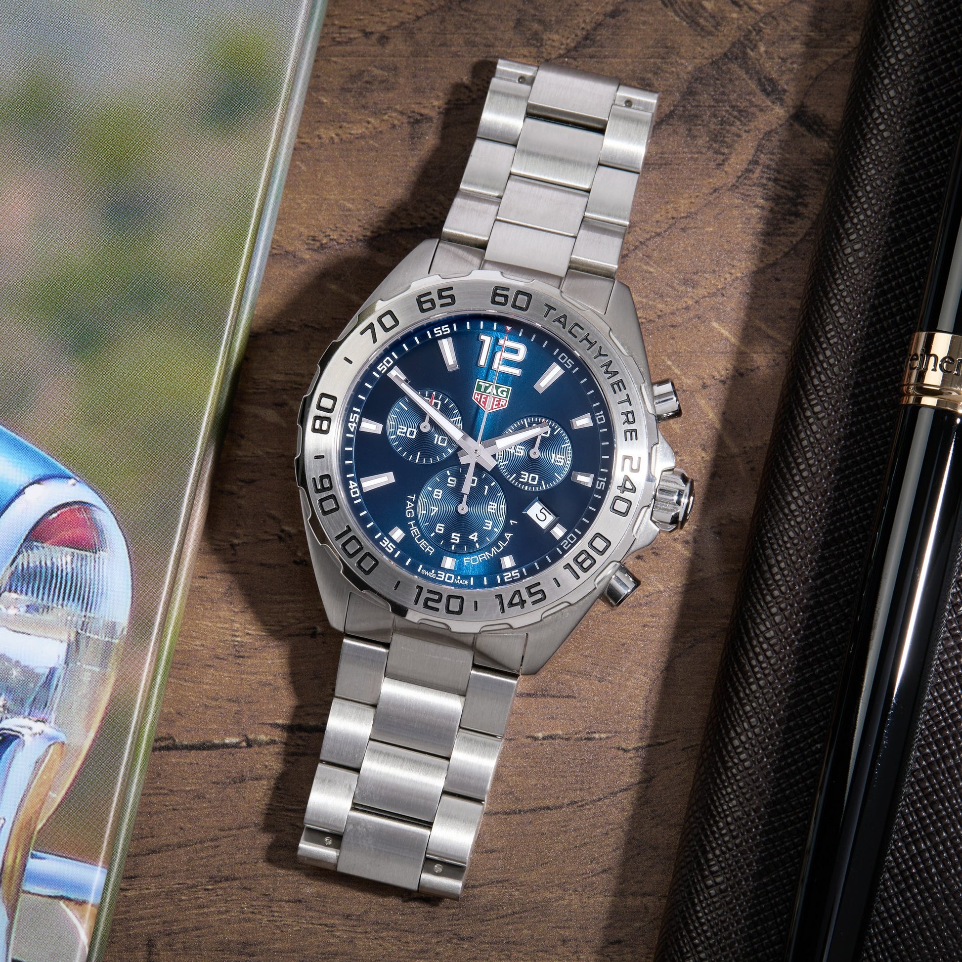 Buy Tag Heuer Formula 1 Chronograph Blue Dial Silver Steel Strap Watch for for Men - CAZ101K.BA0842 in Pakistan