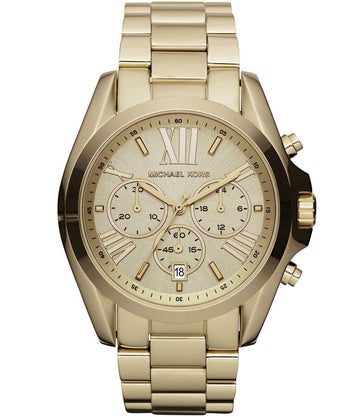 Buy Michael Kors Runway Gold Stainless Steel Gold Dial Chronograph Quartz Watch For Ladies - Mk5777 in Pakistan