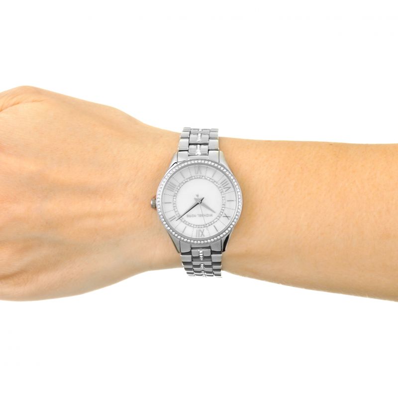 Buy Michael Kors Lauryn Crystal Mother Of Pearl Dial Silver Steel Strap Ladies Watch - Mk3900 in Pakistan