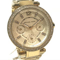 Buy Michael Kors Womens Quartz Chronograph Stainless Steel Gold Dial 33mm Watch - Mk6056 in Pakistan