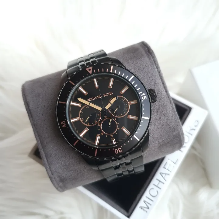 Buy Michael Kors Mens Chronograph Quartz Stainless Steel Black Dial 44mm Watch - Mk7157 in Pakistan