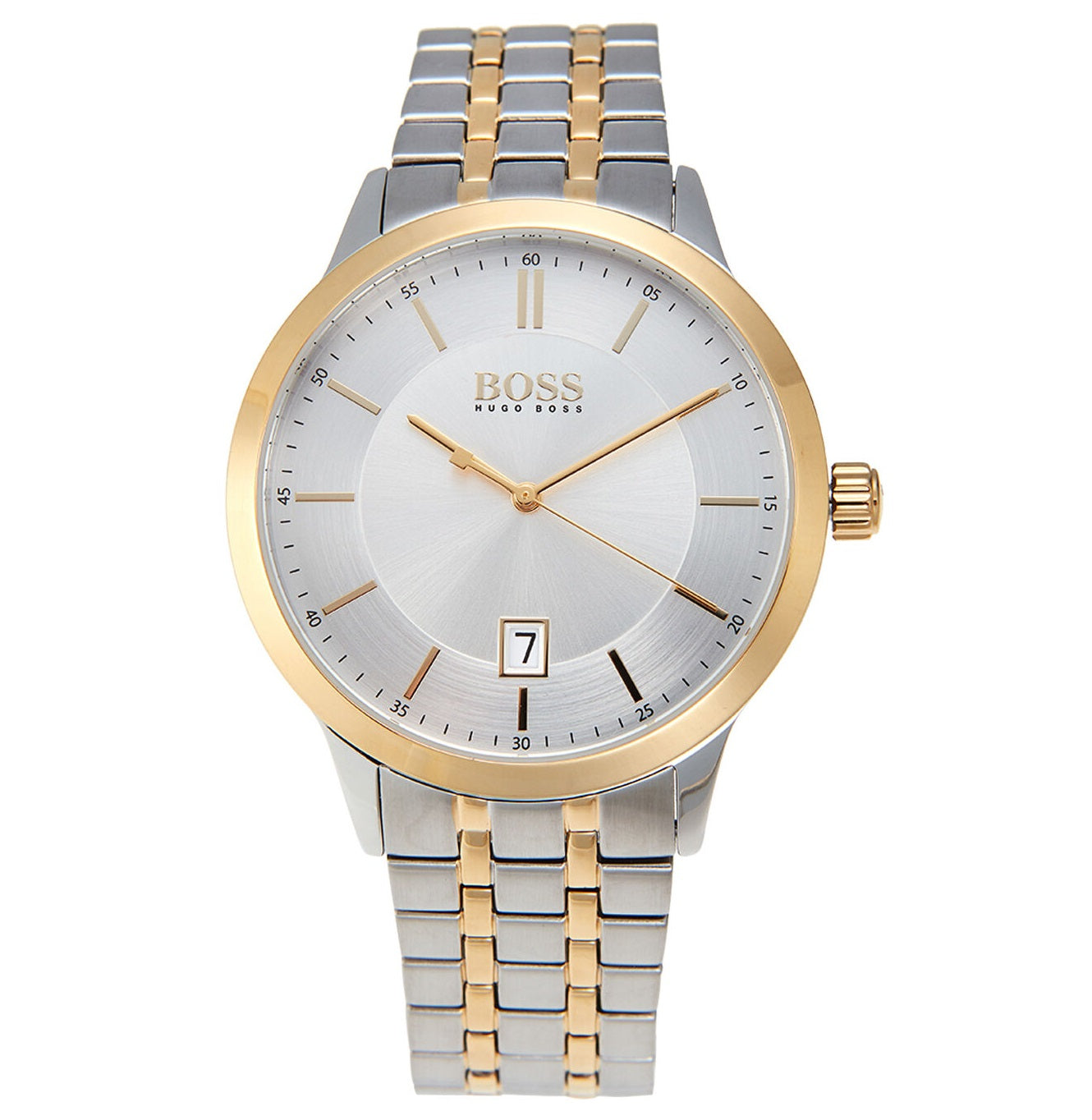 Buy Hugo Boss Mens Chronograph Quartz Stainless Steel Silver Dial 41mm Watch - 1513687 in Pakistan