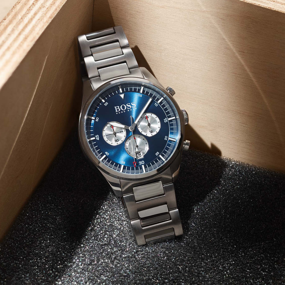 Buy Hugo Boss Mens Chronograph Quartz Stainless Steel 44mm Watch - 1513713 in Pakistan