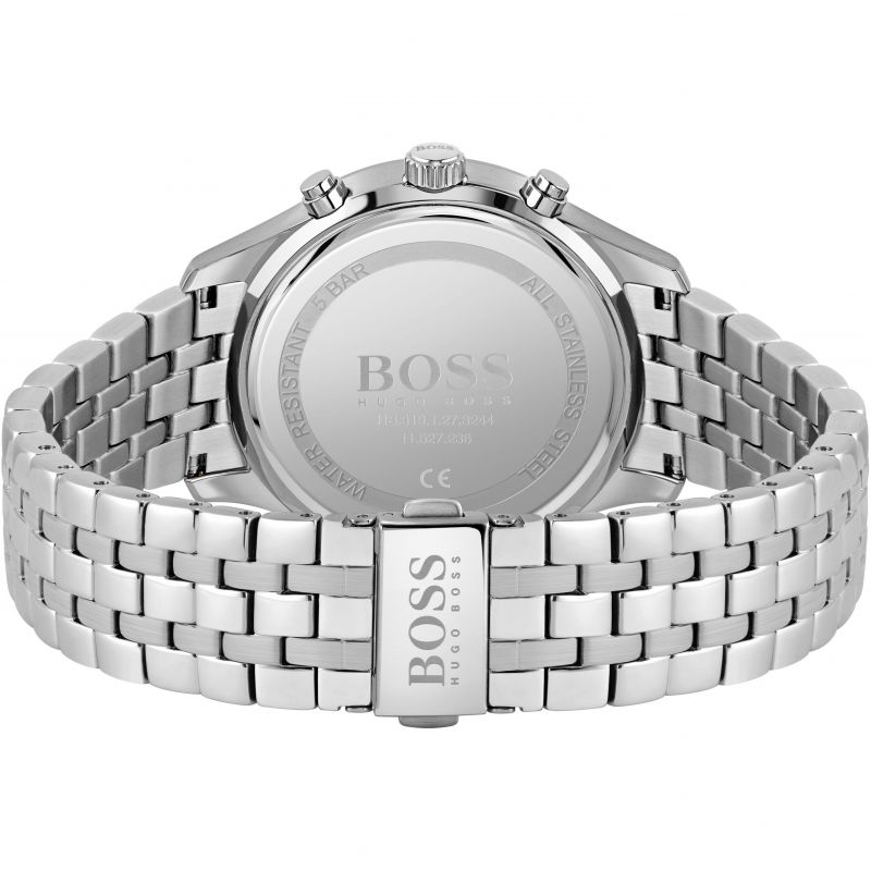 Buy Hugo Boss Mens Silver Stainless Steel Strap Blue Dial 42mm Watch - 1513839 in Pakistan