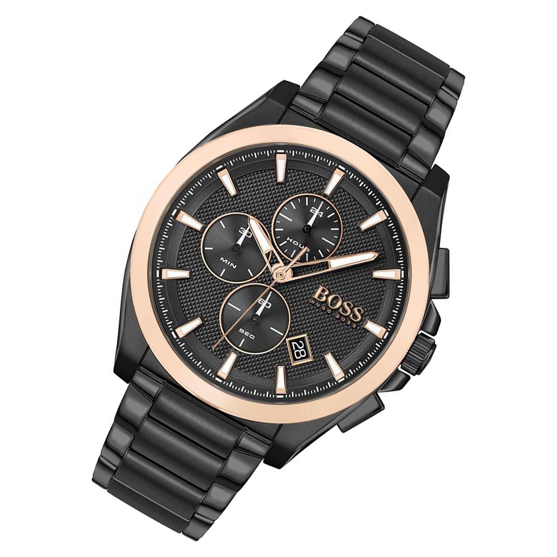 Buy Hugo Boss Mens Quartz Black Stainless Steel Black Dial 46mm Watch - 1513885 in Pakistan