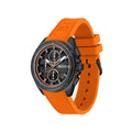 Buy Hugo Boss Volane Chronograph Black Dial Orange Rubber Strap Mens Watch 45mm 5ATM - 1513957 in Pakistan