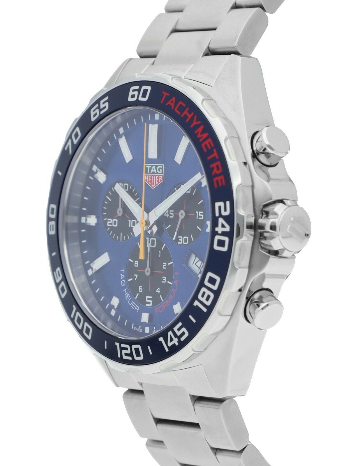 Buy Tag Heuer Formula 1 Chronograph Blue Dial Silver Steel Strap Watch for Men - CAZ101AB.BA0842 in Pakistan