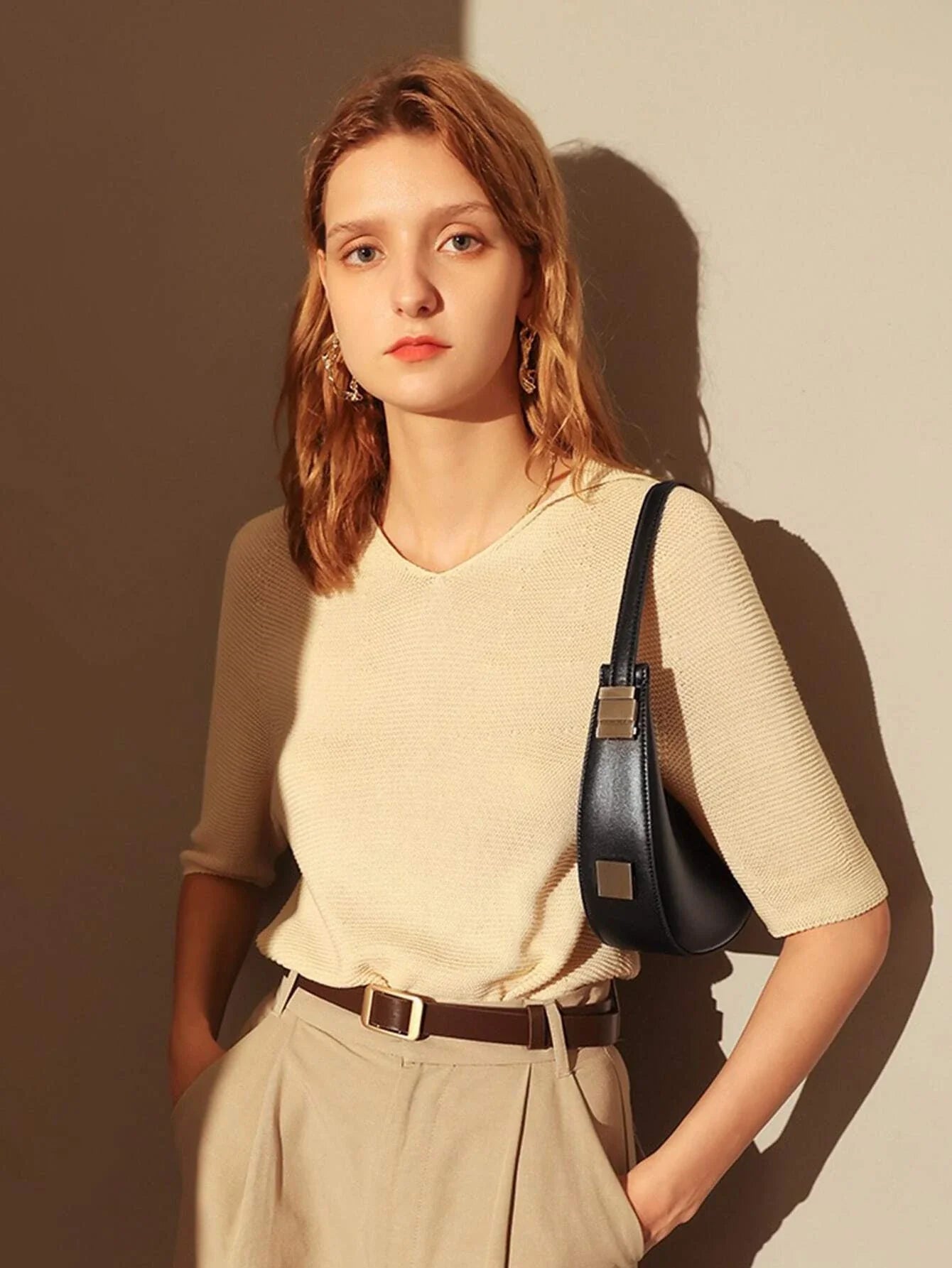 Buy SHEIN Niche Hobo Bag, Women's Versatile Shoulder Bag, Elegant Underarm Bag in Pakistan