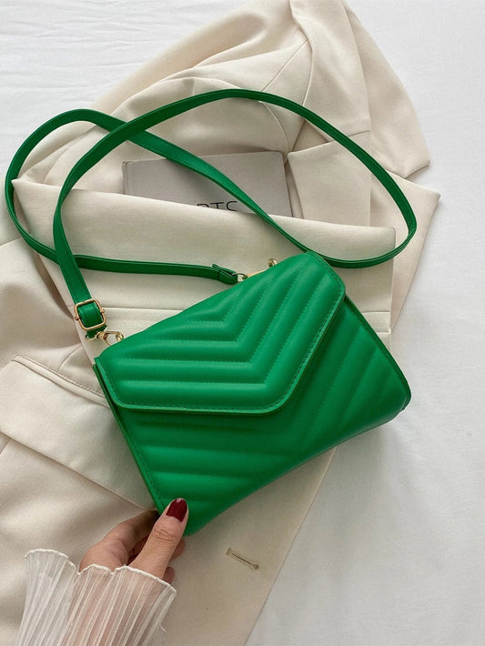 Buy SHEIN Mini Chevron Quilted Flap Square Bag in Pakistan