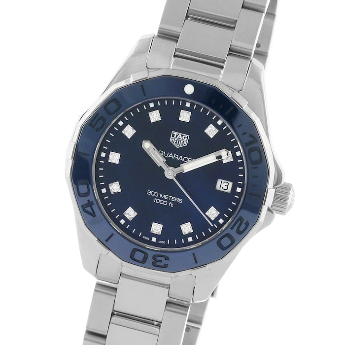 Buy Tag Heuer Aquaracer Blue Dial Silver Steel Strap Watch for Women - WAY131L.BA0748 in Pakistan