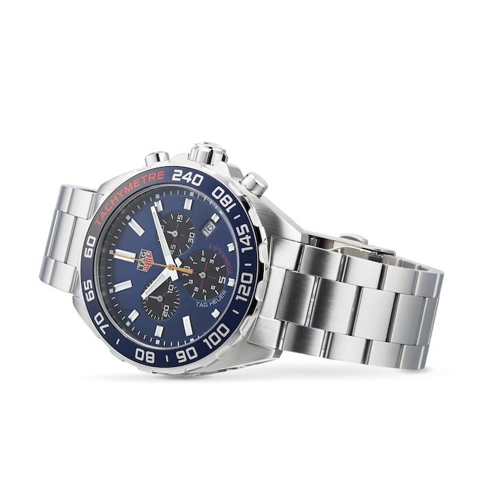 Buy Tag Heuer Formula 1 Chronograph Blue Dial Silver Steel Strap Watch for Men - CAZ101AB.BA0842 in Pakistan