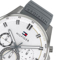 Buy Tommy Hilfiger Max White Dial Grey Rubber Strap Watch for Men - 1791972 in Pakistan