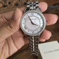 Buy Michael Kors Lauryn Crystal Mother Of Pearl Dial Silver Steel Strap Ladies Watch - Mk3900 in Pakistan
