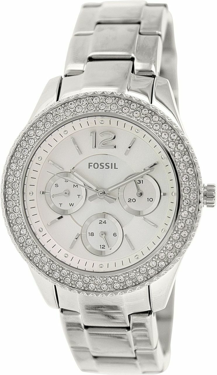 Buy Fossil Women's Quartz Silver Stainless Steel Silver Dial 38mm Watch ES3588 in Pakistan