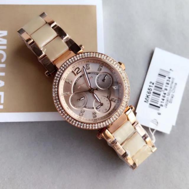 Buy Michael Kors Parker Women's Watch Rose Gold Dial Rose Gold Steel Strap - Mk6512 in Pakistan