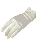 Buy SHEIN 1pair Women's French Vintage Style White Pearl Gloves, Thin Section Sunscreen Party Satin Gloves For Women in Pakistan