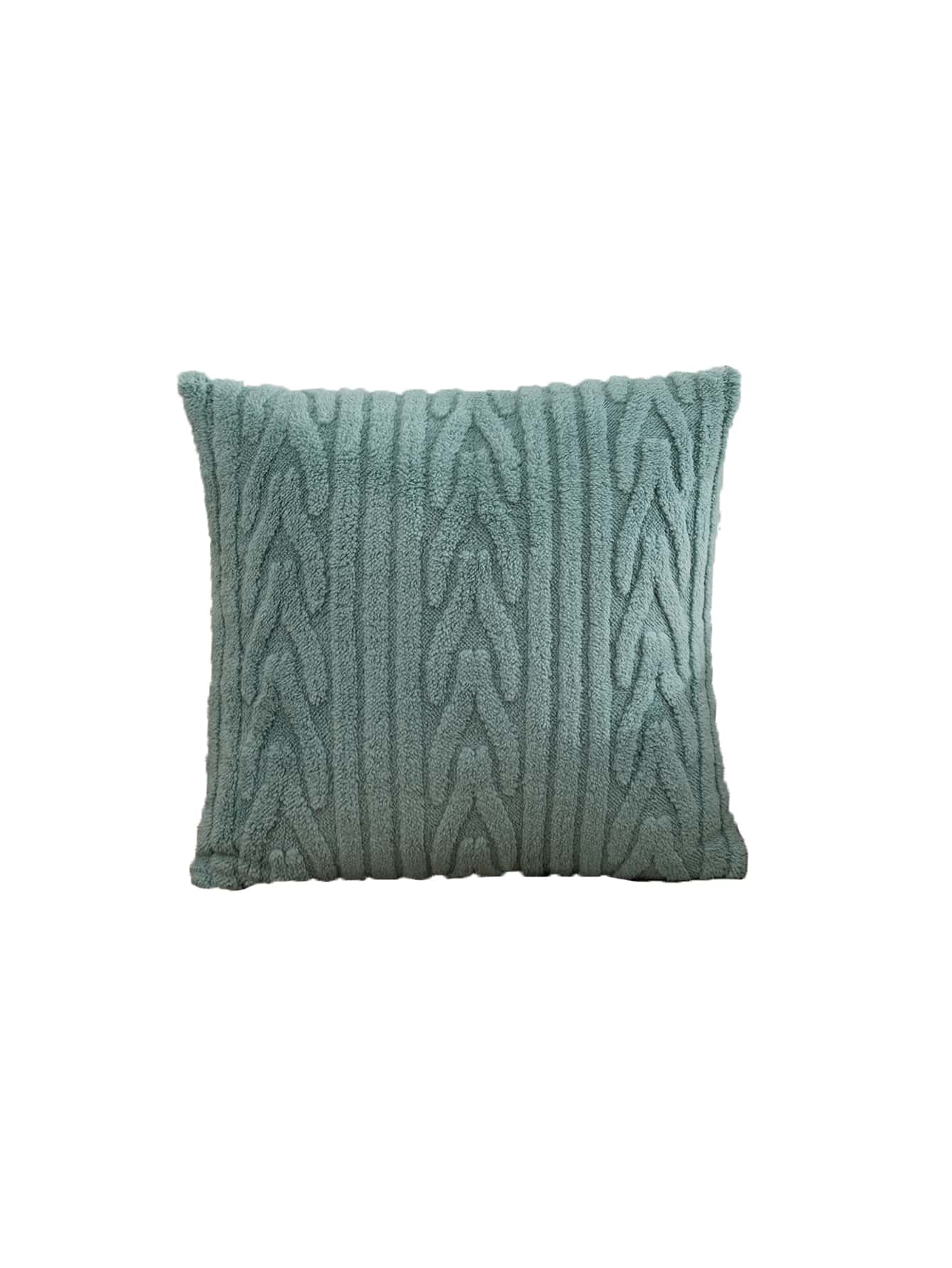 Buy SHEIN 1pc Plush Stripe Pillowcase in Pakistan