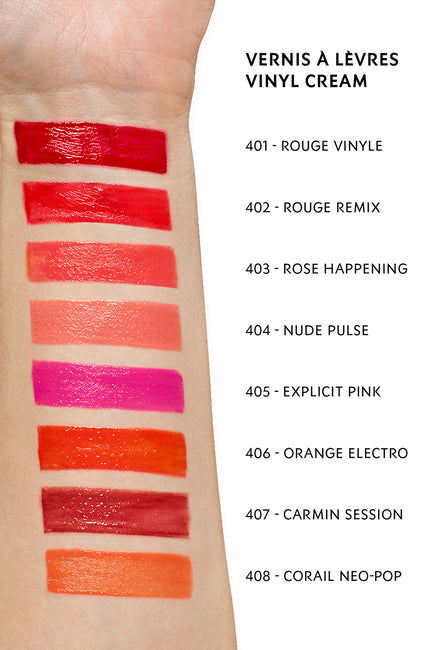 Buy Yves Saint Laurent Rouge Pur Couture Vinyl Cream - 406 Orange Electro in Pakistan