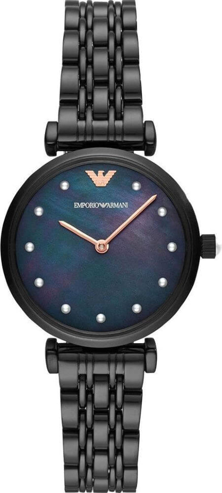 Buy Emporio Armani Women's Analog Stainless Steel Black Dial 32mm Watch AR11268 in Pakistan