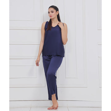 Buy Sajiero Silk Sleeveless Pj Suit - Dream Silk in Pakistan