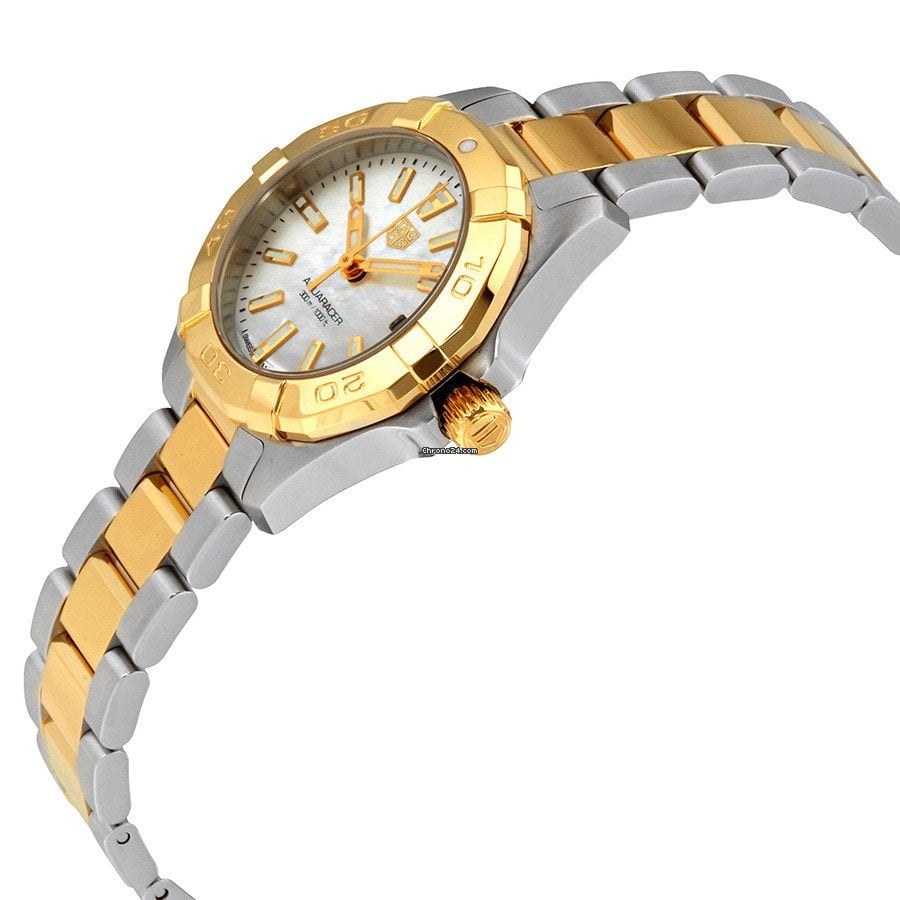 Buy Tag Heuer Aquaracer Mother of Pearl Dial Two Tone Steel Strap Watch for Women - WBD1420.BB0321 in Pakistan