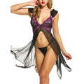 Buy Sajiero Wickter Sheer Mesh & Lace Babydoll Lingerie in Pakistan