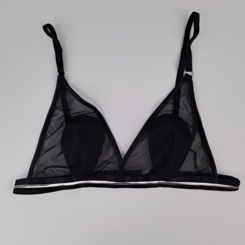 Buy Rum Transparent Non Padded Bra and Panty Set in Pakistan