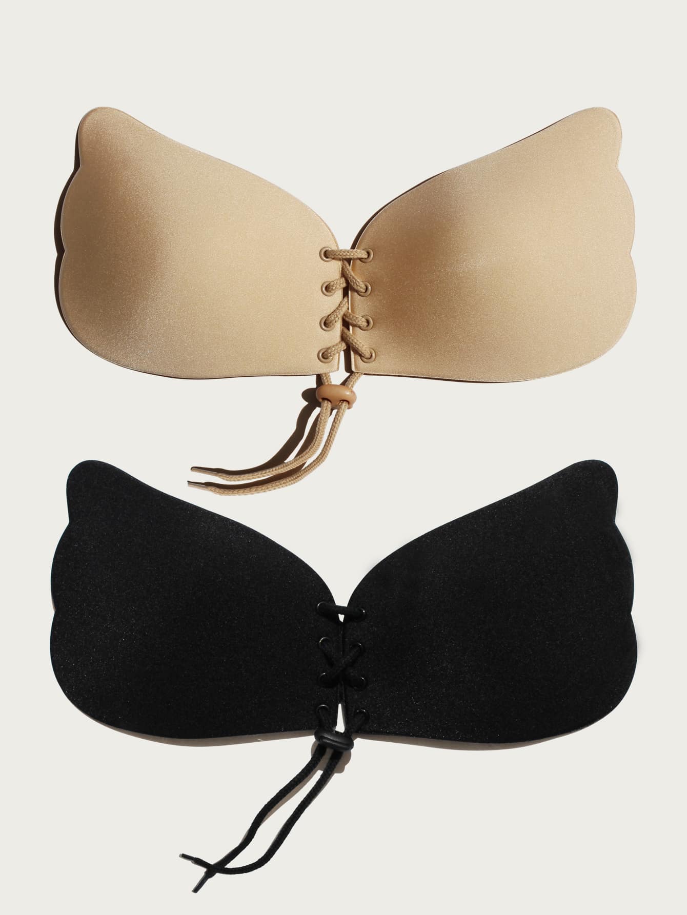 Buy SHEIN 2packs Grommet Lace Up Drawstring Design Self Adhesive Bra in Pakistan