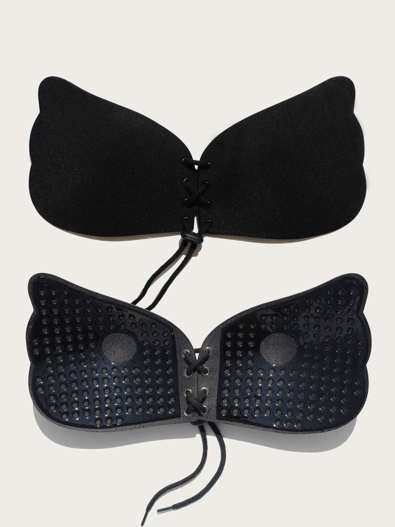 Buy SHEIN 2packs Grommet Lace Up Drawstring Design Self Adhesive Bra in Pakistan