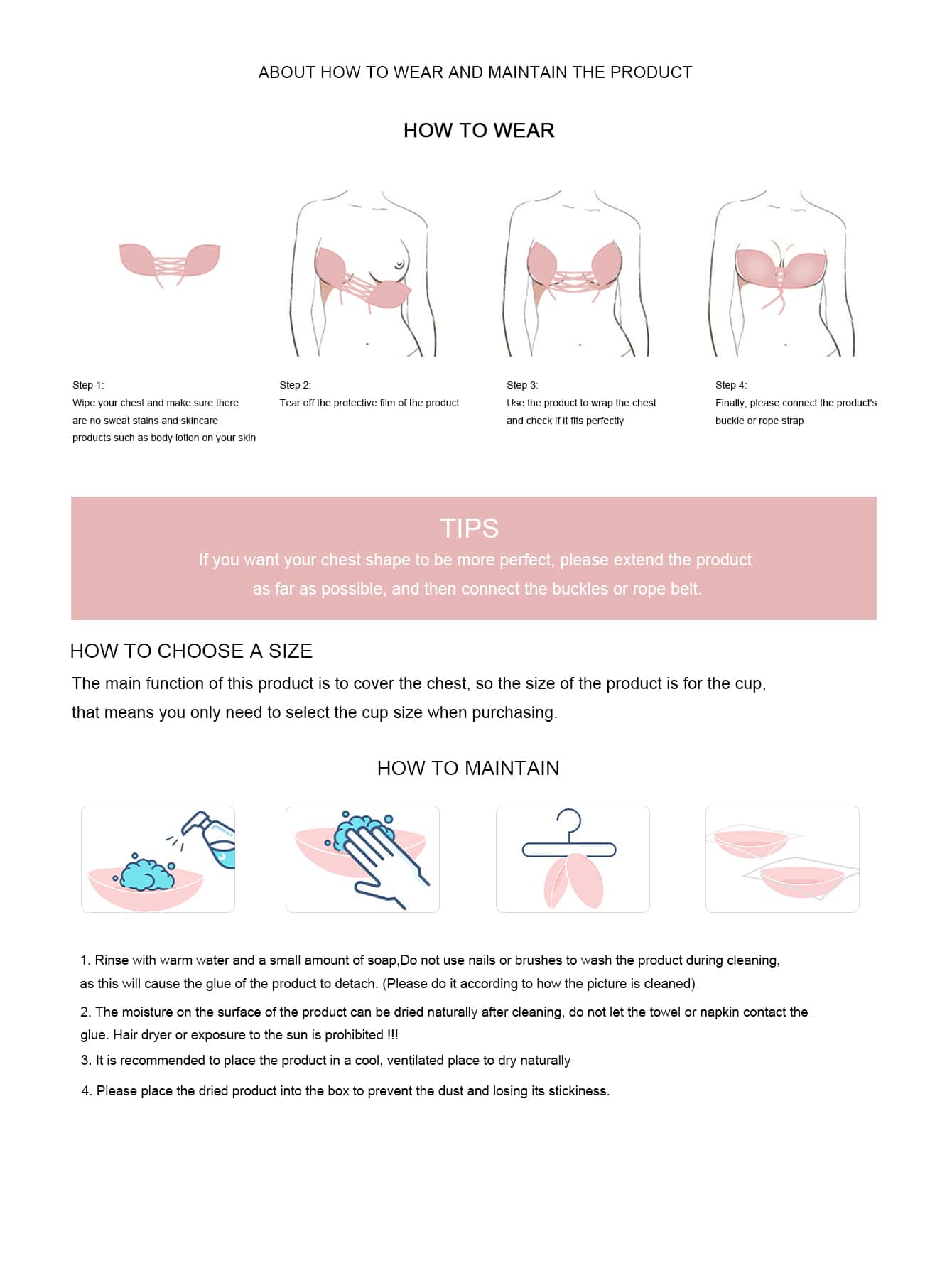 Buy SHEIN 2packs Grommet Lace Up Drawstring Design Self Adhesive Bra in Pakistan