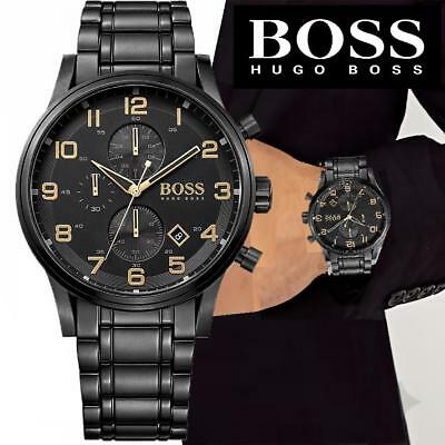 Buy Hugo Boss Mens Quartz Stainless Steel Black Dial 46mm Watch - 1513275 in Pakistan