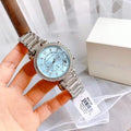 Buy Michael Kors Parker Blue Dial Silver Stainless Steel Ladies Watch - Mk6104 in Pakistan