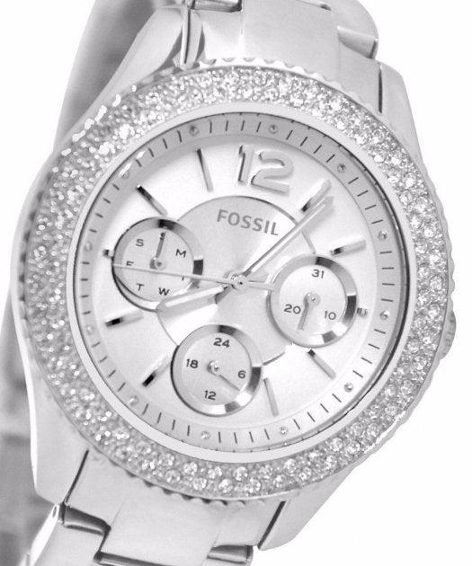 Buy Fossil Women's Quartz Silver Stainless Steel Silver Dial 38mm Watch ES3588 in Pakistan