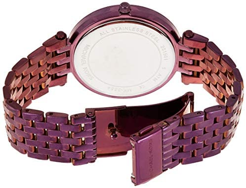 Buy Michael Kors Darci Gunmetal Dial Pink Stainless Steel Strap Ladies Watch - Mk3554 in Pakistan