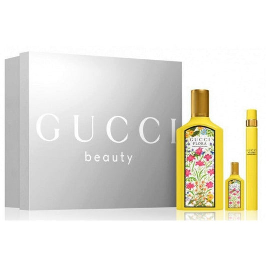 Buy Gucci Flora Gorgeous Orchid 3 Gift Set (Edp 100ml+ Edp 5ml+ Edp 100ml) in Pakistan