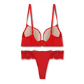 Buy Charming Red Embroidered Padded Bra and Panty Set in Pakistan