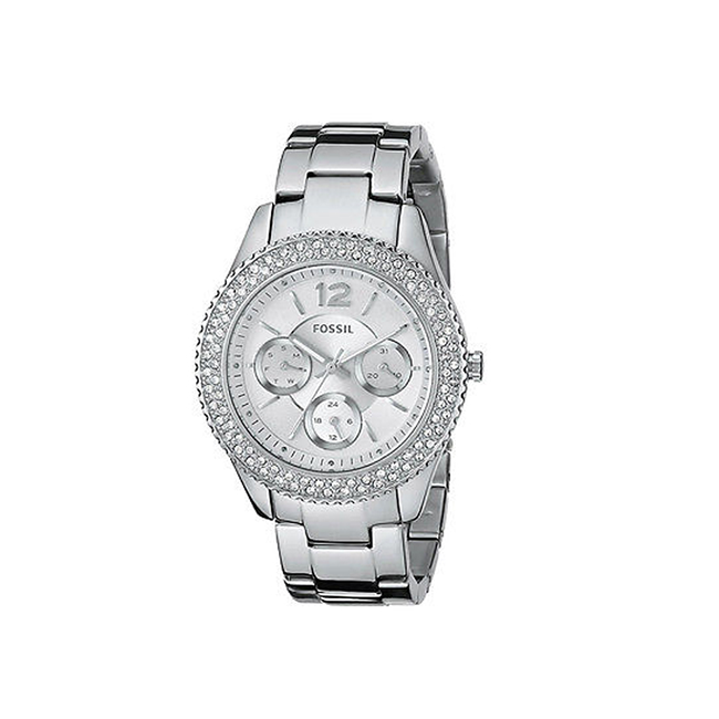 Buy Fossil Women's Quartz Silver Stainless Steel Silver Dial 38mm Watch ES3588 in Pakistan