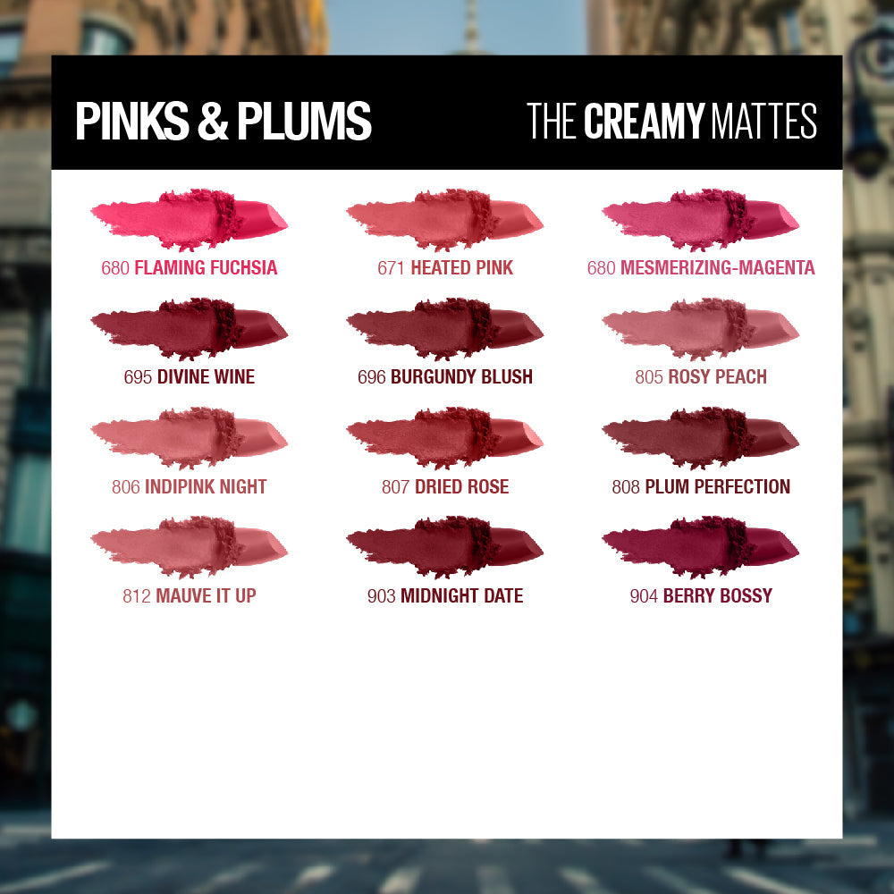 Buy Maybelline Color Sensational Creamy Matte Lipstick - 805 Rosy Peach in Pakistan