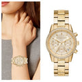 Buy Michael Kors Women's Ritz Chronograph Gold-tone Stainless Steel Watch - Mk6597 in Pakistan