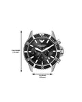 Buy Emporio Armani Men's Quartz Stainless Steel Black Dial 43mm Watch AR11360 in Pakistan