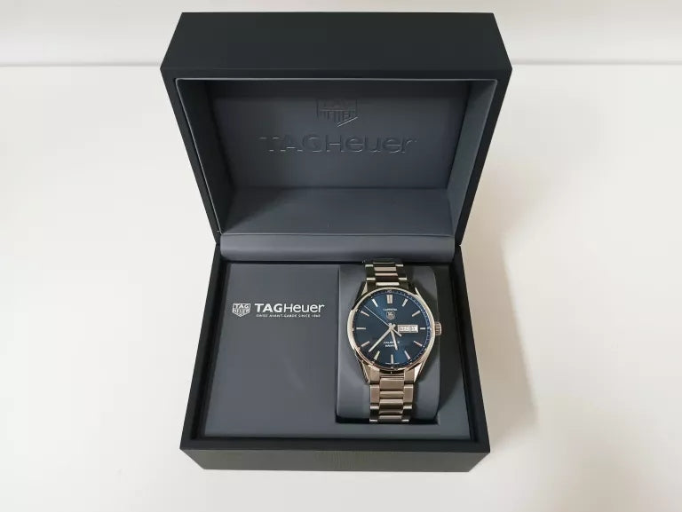 Buy Tag Heuer Carrera Calibre 5 Blue Dial Silver Steel Strap Watch for for Men - WAR201E.BA0723 in Pakistan