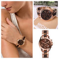 Buy Michael Kors Womens Quartz Chronograph Stainless Steel Brown Dial 36mm Watch - Mk5944 in Pakistan