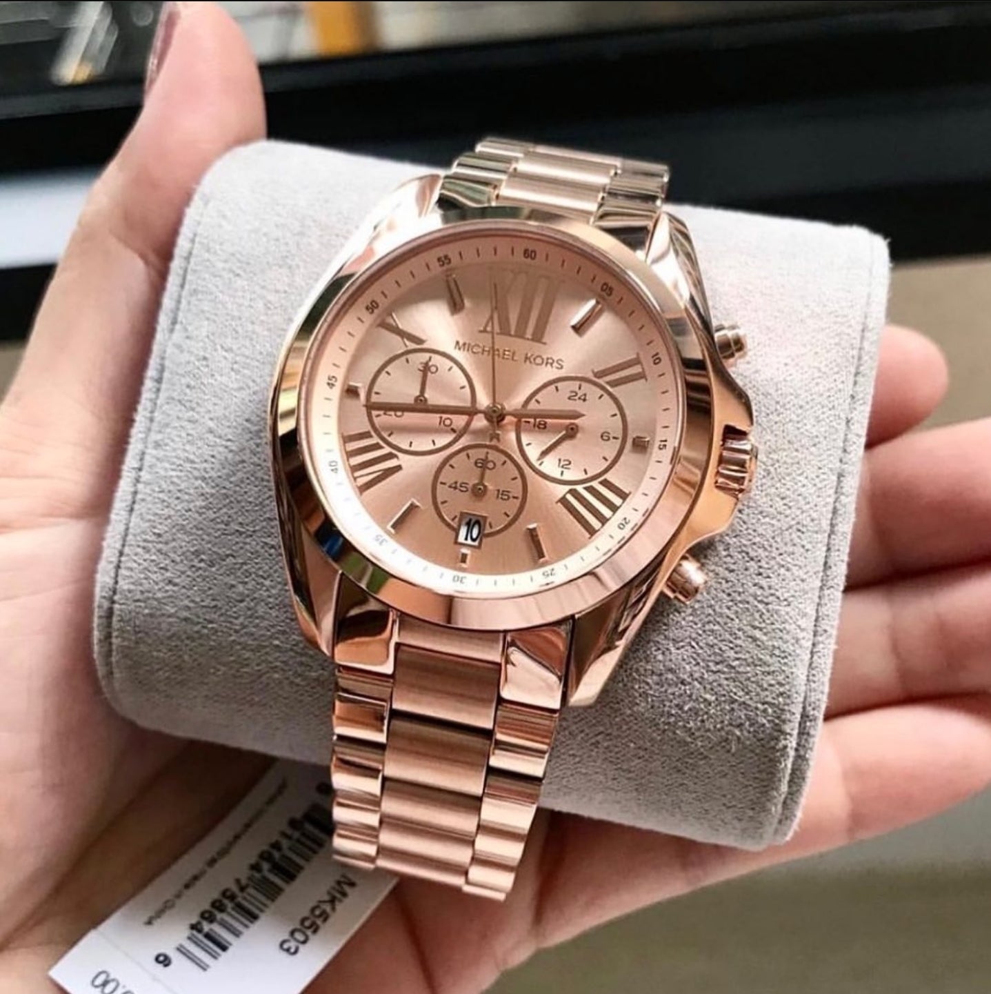 Buy Michael Kors Womens Quartz Stainless Steel Rose Gold Dial 43mm Watch - Mk5503 in Pakistan