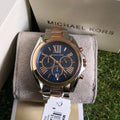 Buy Michael Kors Womens Chronograph Quartz Stainless Steel Blue Dial 43mm Watch - Mk5606 in Pakistan