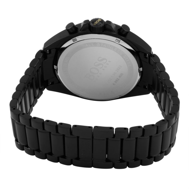 Buy Hugo Boss Mens Chronograph Quartz Stainless Steel Black Dial 45mm Watch - 1513277 in Pakistan