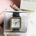 Buy Michael Kors Mother of Pearl Dial Black Leather Strap Watch for Women - Mk2769 in Pakistan