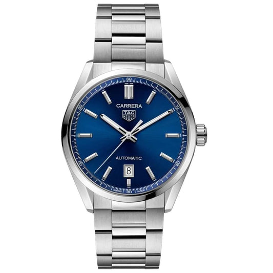 Buy Tag Heuer Carrera Calibre 5 Blue Dial Silver Steel Strap Watch for for Men - WAR201E.BA0723 in Pakistan