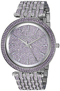Buy Michael Kors Darci Crystal Purple Dial Silver Stainless Steel Strap Women's Watch - Mk3850 in Pakistan