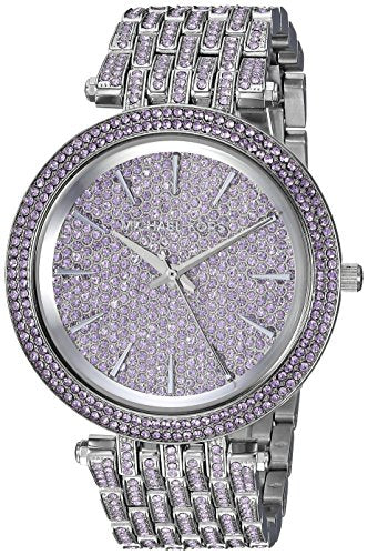 Buy Michael Kors Darci Crystal Purple Dial Silver Stainless Steel Strap Women's Watch - Mk3850 in Pakistan