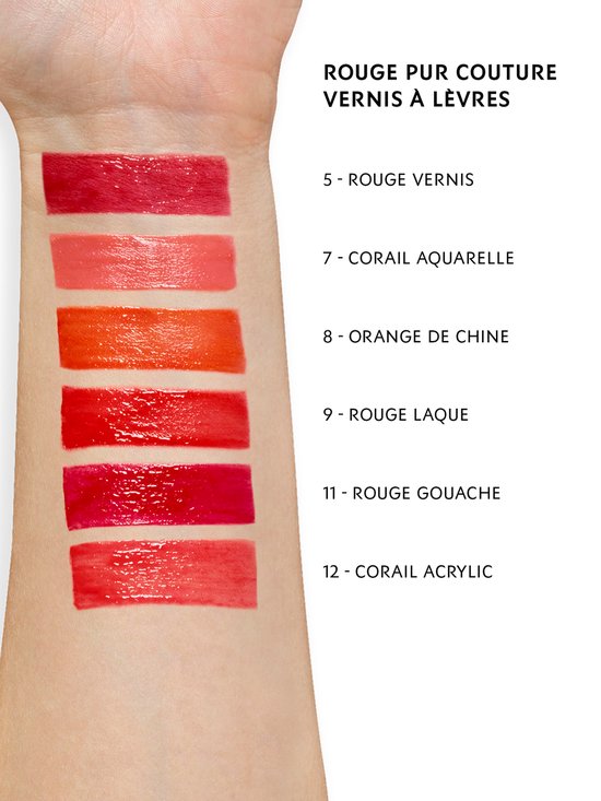 Buy Yves Saint Laurent Vernis A Levres Glossy Stain - 12 Corail Acrylic in Pakistan